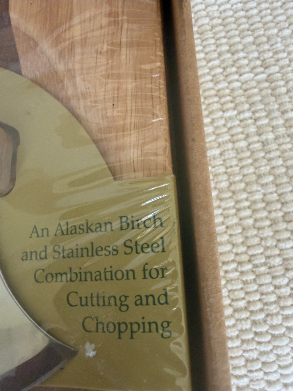 ULU Factory Alaska Ulu Knife & Wood Board Set and knife stand. NWT - Picture 3 of 7